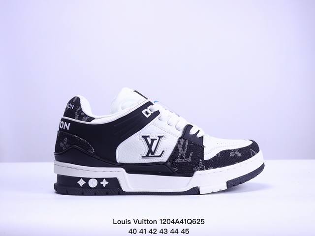 公司级全新lv路易威登louis Vuitton Trainer Sneaker Low休闲运动文化百搭板鞋 尺码:40-45 Xm 4Q625