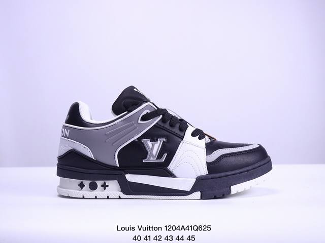 公司级全新lv路易威登louis Vuitton Trainer Sneaker Low休闲运动文化百搭板鞋 尺码:40-45 Xm 4Q625