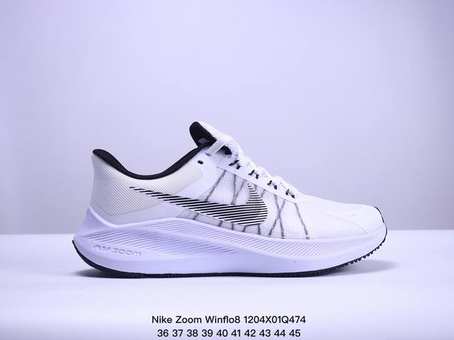 真标耐克 Nike Air Zoom Winflo 8 登月系列缓震大底透气网面休闲慢跑鞋 货号:Cw3419 尺码:36-45 Xm1204Q474