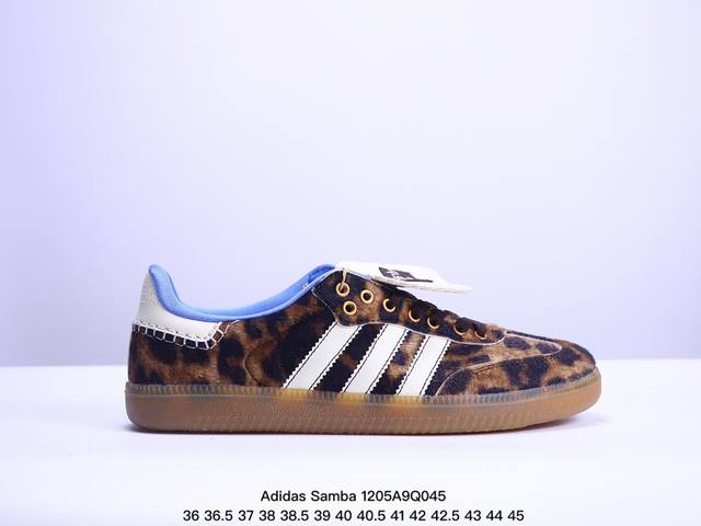 真标adidas Originals Wb Pony Tonal Samba Og 桑巴舞系列绅士德训足球风百搭低帮休闲运动板鞋 货号:Ie05 尺码:36 3