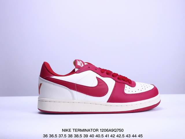 耐克 Nike Terminator Low 耐克终结者系列低帮滑板鞋 黄蓝密歇根 舒适 百搭 防滑耐磨复古运动鞋。忠于原版，延续经典。采用耐穿舒适的利落皮革，