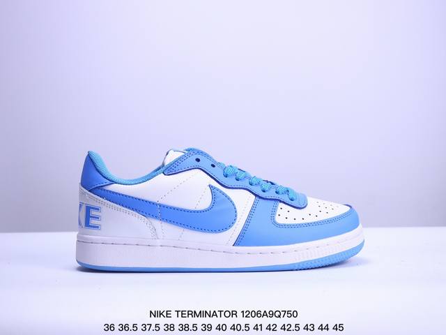 耐克 Nike Terminator Low 耐克终结者系列低帮滑板鞋 黄蓝密歇根 舒适 百搭 防滑耐磨复古运动鞋。忠于原版，延续经典。采用耐穿舒适的利落皮革，