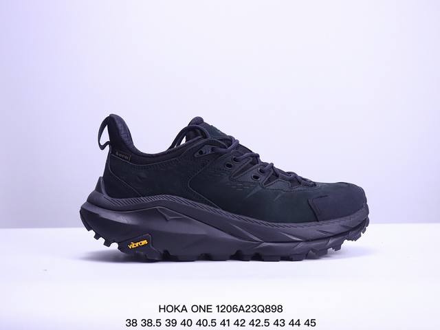 公司级hoka One One Kaha Low Gtx卡哈低帮防水防滑轻便登山徒步鞋 牛巴革与橡胶鞋头打造高度耐磨的支撑型鞋面gore-Tex防水内靴、Vib