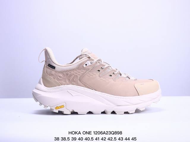 公司级hoka One One Kaha Low Gtx卡哈低帮防水防滑轻便登山徒步鞋 牛巴革与橡胶鞋头打造高度耐磨的支撑型鞋面gore-Tex防水内靴、Vib