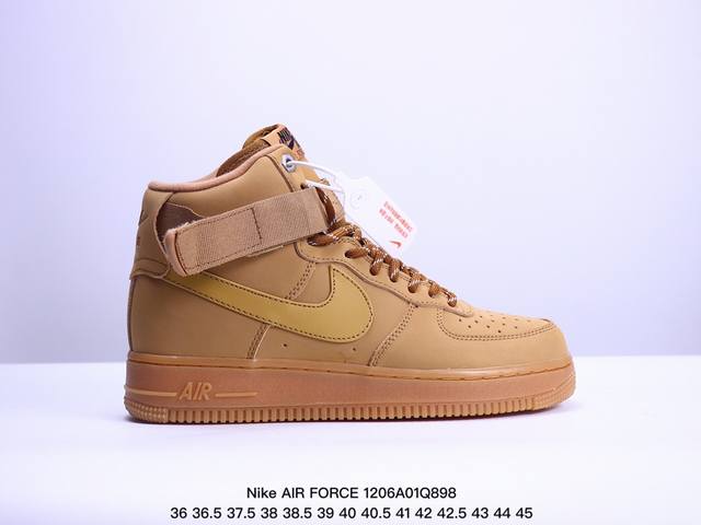 真标耐克nike Air Force 1 Mid 07 空军一号中帮百搭休闲运动板鞋。柔软、弹性十足的缓震性能和出色的中底设计，横跨复古与现代的外型结合，造就出