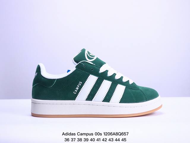 阿迪达斯 Adidas Campus 00S 复古潮流休闲面包鞋 尺码：36 37 38 39 40 41 42 43 44 45 Xm1206Q657