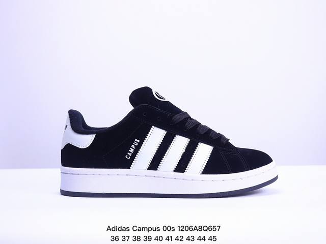 阿迪达斯 Adidas Campus 00S 复古潮流休闲面包鞋 尺码：36 37 38 39 40 41 42 43 44 45 Xm1206Q657