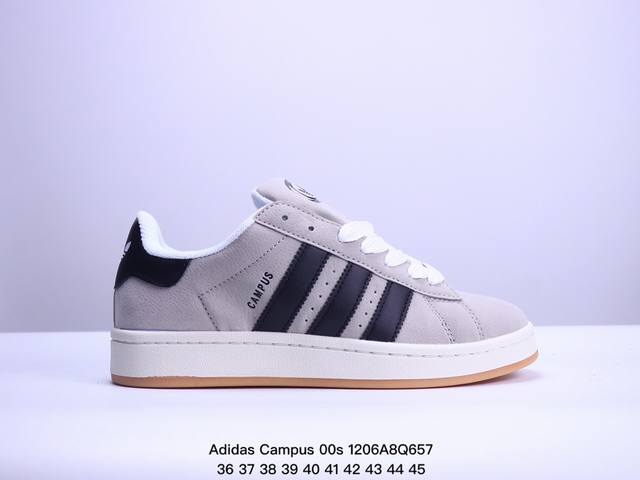 阿迪达斯 Adidas Campus 00S 复古潮流休闲面包鞋 尺码：36 37 38 39 40 41 42 43 44 45 Xm1206Q657