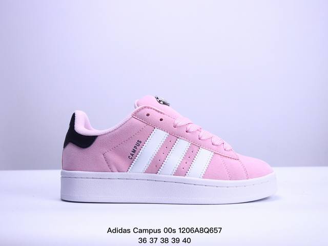 阿迪达斯 Adidas Campus 00S 复古潮流休闲面包鞋 尺码：36 37 38 39 40 41 42 43 44 45 Xm1206Q657