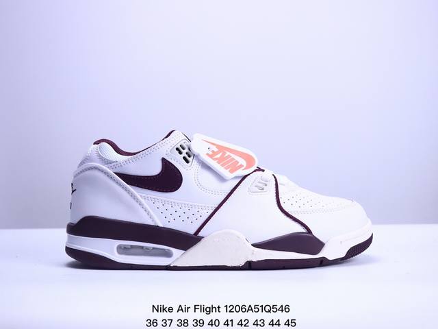 耐克nike Air Flight 89 皮革复古运动篮球鞋 货号: Fq8256 将经典 Air Jordan 3 和 Air Jordan 4 元素融为一体