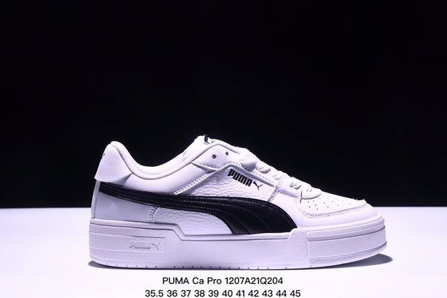 公司级puma Ca Pro 合成革牛剖层革头层牛皮 舒适 低帮 彪马板鞋 货号: 尺码:35.5 36 37 38 39 40 41 42 43 44 45