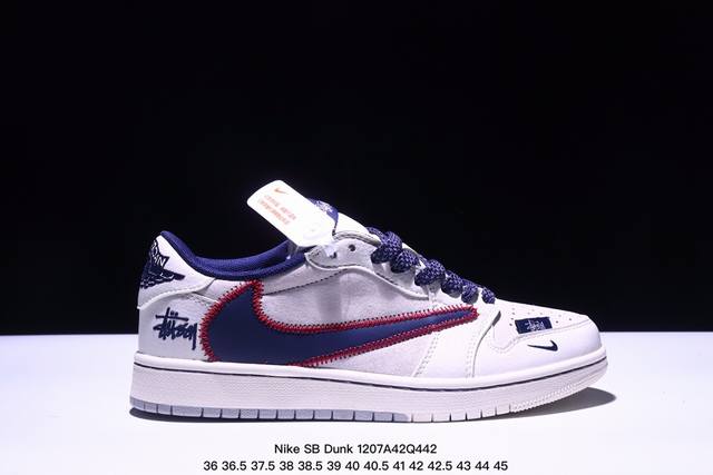 海外爆款限量发售！公司级 Nike Sb Dunk Low“ 北面联名 Edg印花勾” 周年高端定制 低帮休闲板鞋 定制鞋盒 大厂纯原品质出货 超高清洁度 皮料