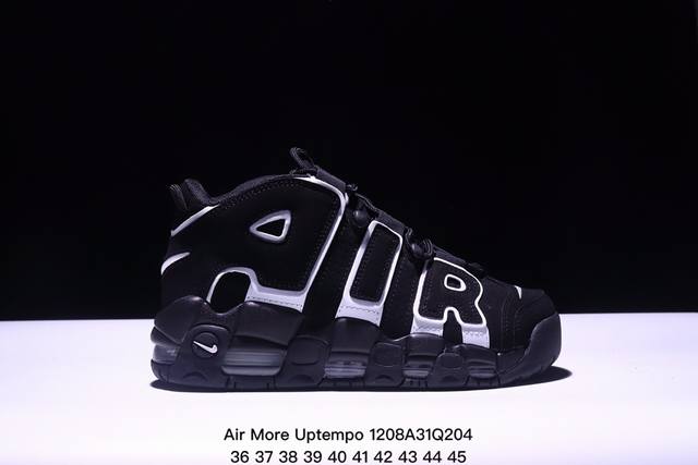 耐克 Nike Air More Uptempo '96 皮蓬全掌气垫男女子运动鞋厚底增高缓震慢跑鞋。续写 20 世纪 80 年代和 90 年代篮球运动飞速发展