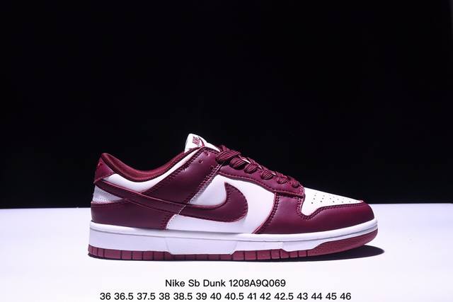 真标 耐克 Nike Sb Dunk Low Pro 男女同款运动鞋复古板鞋，采用柔软皮革鞋面，经久耐穿，塑就如元年款 Dunk 般的复古质感。鞋头透气孔，搭配