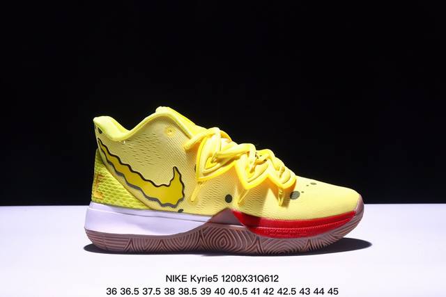 Kyrie 5 欧文海绵宝宝联名中帮实战篮球鞋cj6950-700 Xm1208Q612