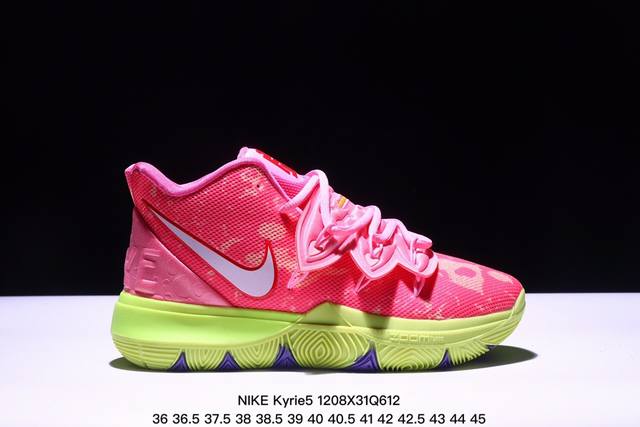 Kyrie 5 欧文海绵宝宝联名中帮实战篮球鞋cj6950-700 Xm1208Q612