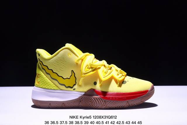 Kyrie 5 欧文海绵宝宝联名中帮实战篮球鞋cj6950-700 Xm1208Q612