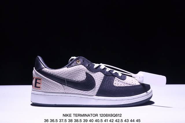 耐克 Nike Terminator Low 耐克终结者系列低帮滑板鞋 黄蓝密歇根 舒适 百搭 防滑耐磨复古板鞋。忠于原版，延续经典。采用耐穿舒适的利落皮革，助