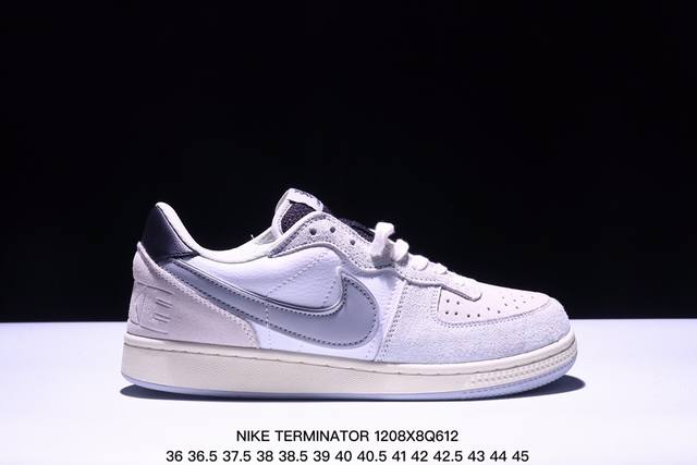 耐克 Nike Terminator Low 耐克终结者系列低帮滑板鞋 黄蓝密歇根 舒适 百搭 防滑耐磨复古板鞋。忠于原版，延续经典。采用耐穿舒适的利落皮革，助