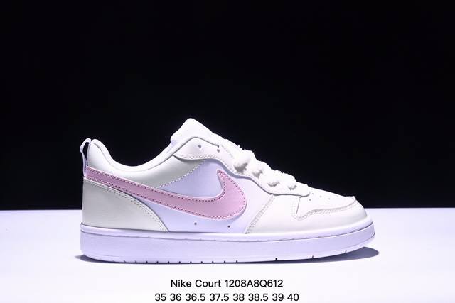 耐克 Nike Court Borough Low 低帮百搭透气休闲运动板鞋男女鞋 经典耐用的设计，兼顾舒适脚感和出众风范，演绎匠心之作。结构性的支撑贴合感结合