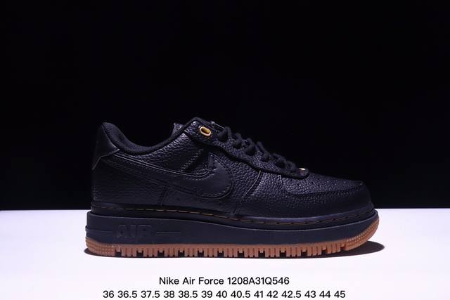 耐克nike Air Force 1 Low Luxe 空军一号改良防滑厚底低帮百搭休闲运动板鞋 Db4109 001 码数：36 36.5 37.5 38 3