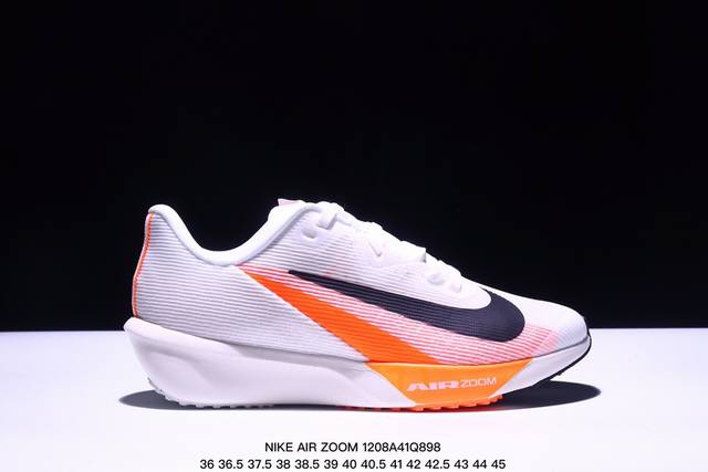 公司级耐克nike Air Zoom Rival Fly 4超弹透气轻量跑步鞋鞋款搭载 Flyknit 材料 出众弹性 易于穿脱 采用react技术 轻盈耐 跑