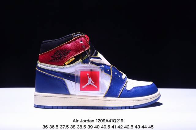 公司级aj乔丹air Jordan 1 Aj 1 乔1 黑脚趾 联名拼接 倒勾限量款男女篮球鞋 Xm 9Q219