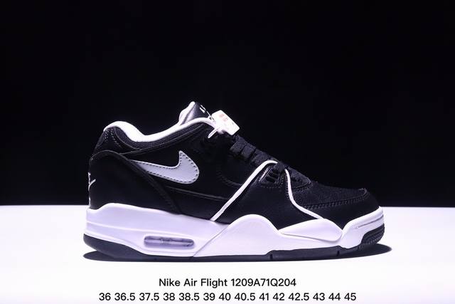 公司级耐克nike Air Flight 89男子运动鞋 Aj4兄弟款 缓震篮球鞋 重塑80年代后期非凡篮球战靴的经典风范 利落皮革结构搭载卓越缓震系统 重现传