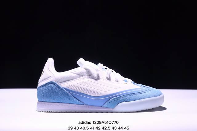 Adidas F50 舒适百搭 防滑耐磨 足球鞋 男女同款 白蓝色 货号：Ih8361 Xm 9Q770