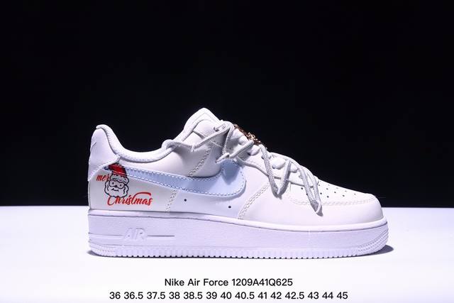 Nike Air Force 1 Low 耐克空军一号低帮板鞋 绑带涂鸦限定 牛皮材质 公司级 真标带半码 Size:36-45码 Xm 9Q625