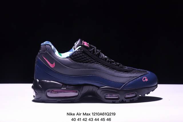 Corteiz X Nk Air Max 95 联名复古舒适气垫运动鞋 黑粉 Fb2709-001通过与nk合作 越来越多的朋友开始关注来自伦敦的街头服饰品牌