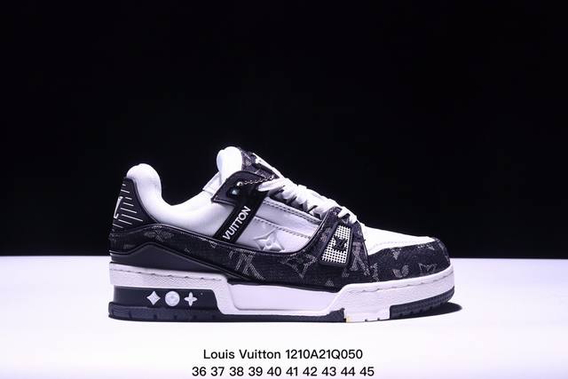 公司级全新lv路易威登louis Vuitton Trainer Sneaker Low休闲运动文化百搭板鞋 尺码:如图所示 Xm1210Q050