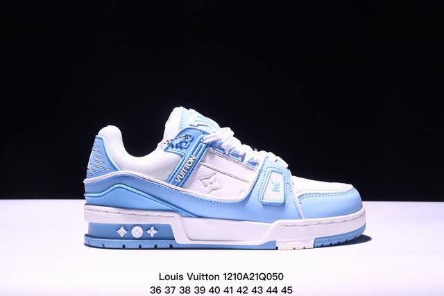 公司级全新lv路易威登louis Vuitton Trainer Sneaker Low休闲运动文化百搭板鞋 尺码:如图所示 Xm1210Q050