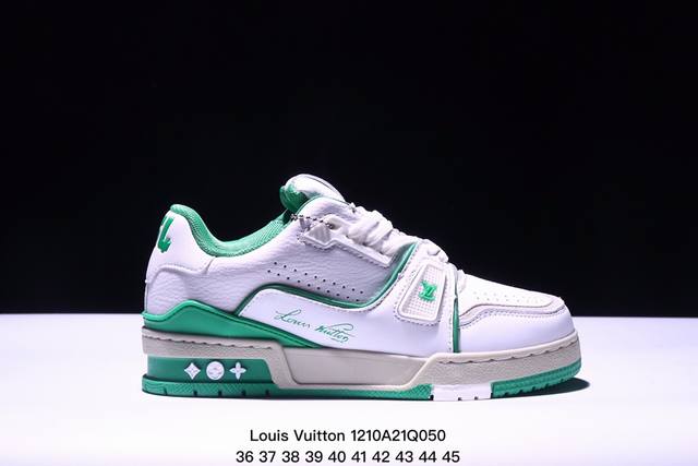 公司级全新lv路易威登louis Vuitton Trainer Sneaker Low休闲运动文化百搭板鞋 尺码:如图所示 Xm1210Q050