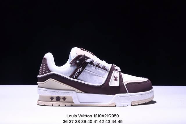 公司级全新lv路易威登louis Vuitton Trainer Sneaker Low休闲运动文化百搭板鞋 尺码:如图所示 Xm1210Q050