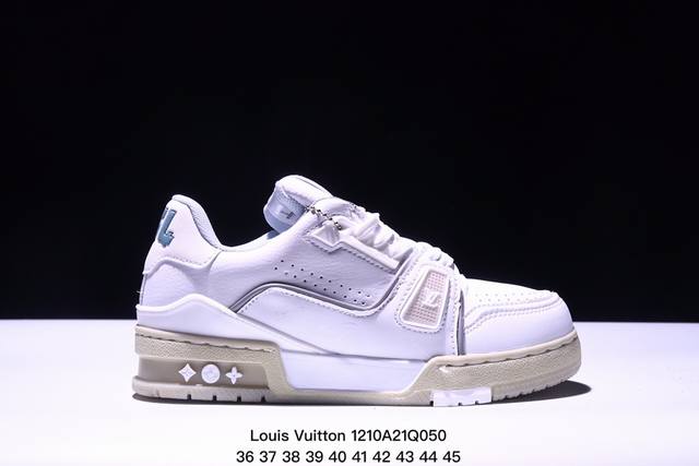 公司级全新lv路易威登louis Vuitton Trainer Sneaker Low休闲运动文化百搭板鞋 尺码:如图所示 Xm1210Q050