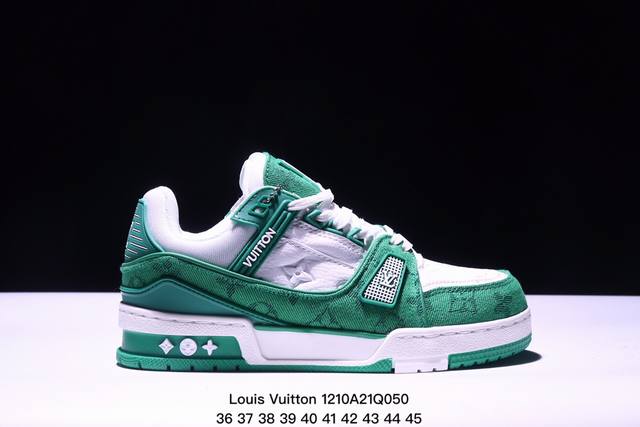 公司级全新lv路易威登louis Vuitton Trainer Sneaker Low休闲运动文化百搭板鞋 尺码:如图所示 Xm1210Q050