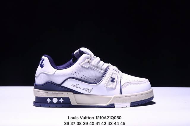 公司级全新lv路易威登louis Vuitton Trainer Sneaker Low休闲运动文化百搭板鞋 尺码:如图所示 Xm1210Q050