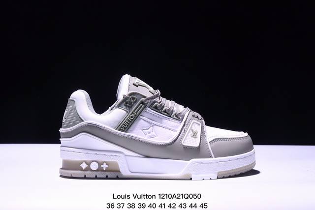 公司级全新lv路易威登louis Vuitton Trainer Sneaker Low休闲运动文化百搭板鞋 尺码:如图所示 Xm1210Q050