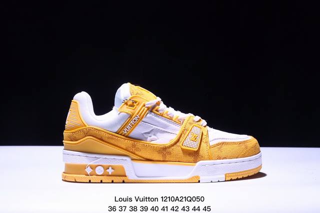 公司级全新lv路易威登louis Vuitton Trainer Sneaker Low休闲运动文化百搭板鞋 尺码:如图所示 Xm1210Q050