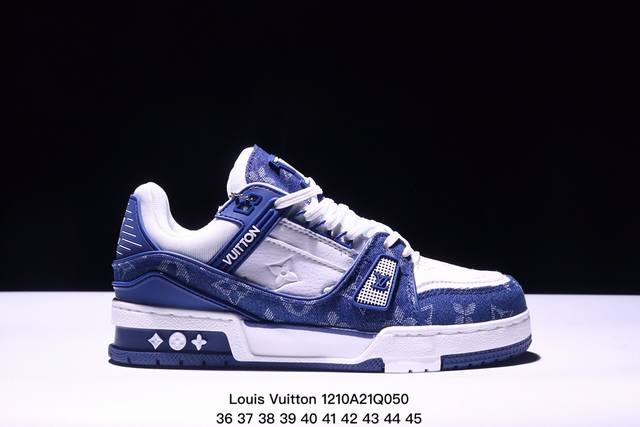 公司级全新lv路易威登louis Vuitton Trainer Sneaker Low休闲运动文化百搭板鞋 尺码:如图所示 Xm1210Q050