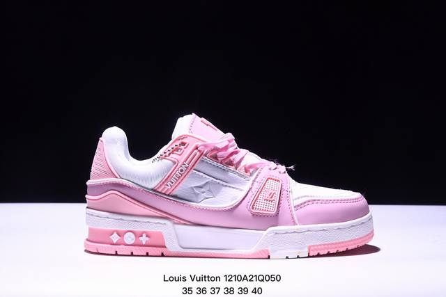 公司级全新lv路易威登louis Vuitton Trainer Sneaker Low休闲运动文化百搭板鞋 尺码:如图所示 Xm1210Q050