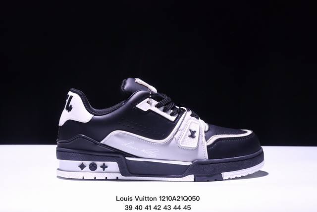 公司级全新lv路易威登louis Vuitton Trainer Sneaker Low休闲运动文化百搭板鞋 尺码:如图所示 Xm1210Q050