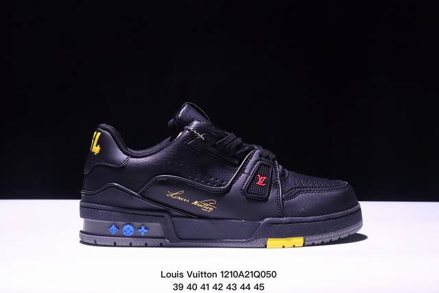 公司级全新lv路易威登louis Vuitton Trainer Sneaker Low休闲运动文化百搭板鞋 尺码:如图所示 Xm1210Q050