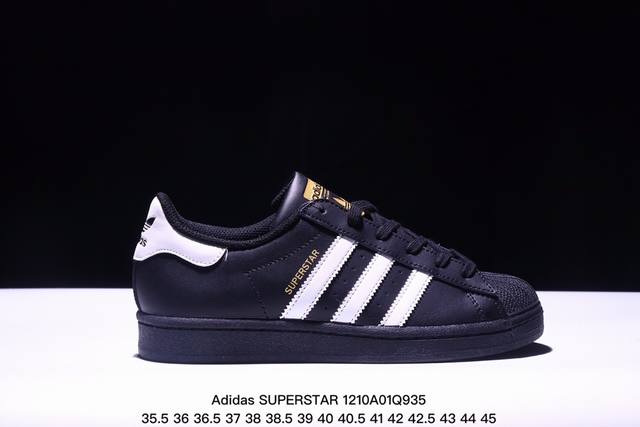 Adidas Originals Superstar 阿迪达斯三叶草 贝壳头 舒适百搭 防滑耐磨低帮 板鞋 Xm1210Q935