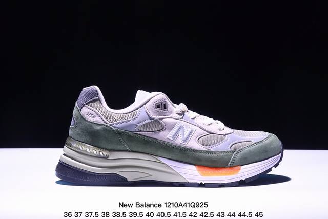 New Balance新百伦nb Made In Usa M992系列美产血统经典复古休闲运动百搭老爹跑步鞋 货号：M992Eb 码数：36 37 37.5 3