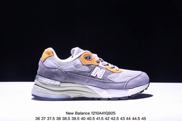 New Balance新百伦nb Made In Usa M992系列美产血统经典复古休闲运动百搭老爹跑步鞋 货号：M992Eb 码数：36 37 37.5 3