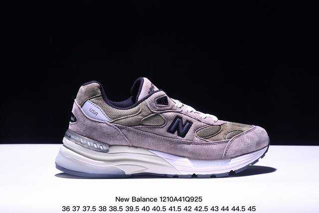 New Balance新百伦nb Made In Usa M992系列美产血统经典复古休闲运动百搭老爹跑步鞋 货号：M992Eb 码数：36 37 37.5 3