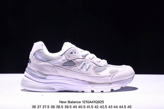 New Balance新百伦nb Made In Usa M992系列美产血统经典复古休闲运动百搭老爹跑步鞋 货号：M992Eb 码数：36 37 37.5 3