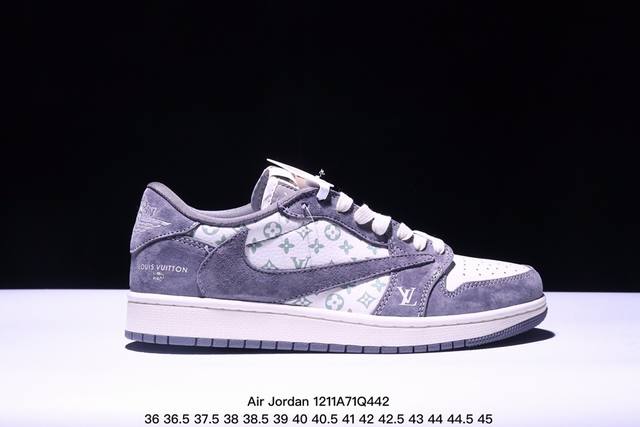 海外爆款限量发售！公司级 Travis Scott X Fragment Design X Jordan Air Jordan 1 Low Og Sp Lv联名